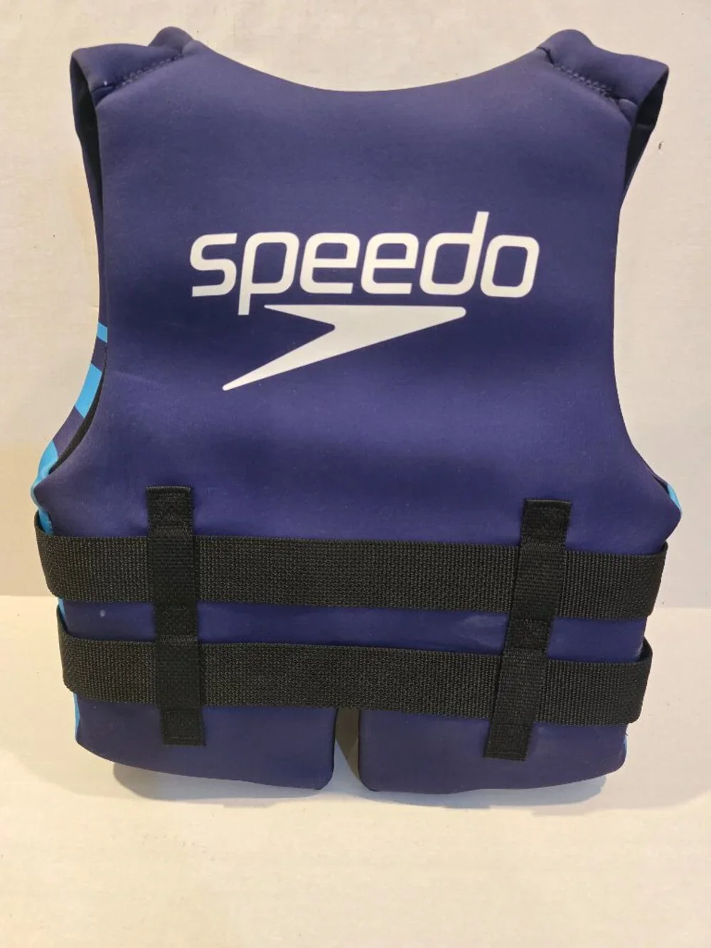 Child Speedo Model 202Y Life Vest 50-90 lbs. Blue White Striped USCG Approved